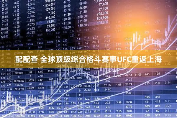 配配查 全球顶级综合格斗赛事UFC重返上海